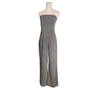 Pretty Little Thing Gray Bobble Straight Leg Corset Jumpsuit Womens Size 12 US 8